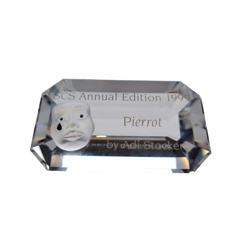Swarovski Crystal Annual Edition Masquerade 1999 Pierrot Plaque