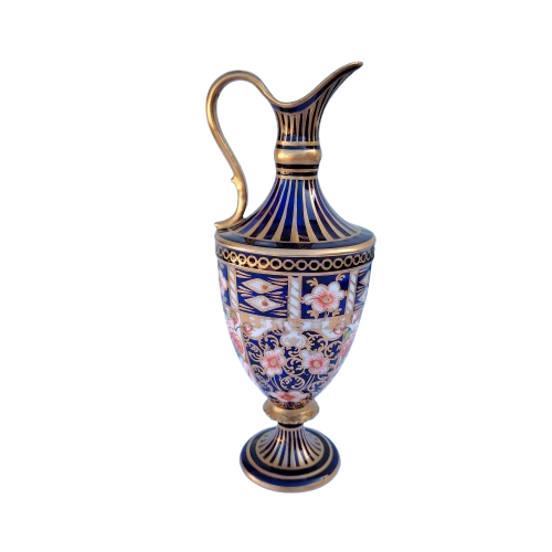 Royal Crown Derby ewer jug decorated in 22K Gold Imari pattern