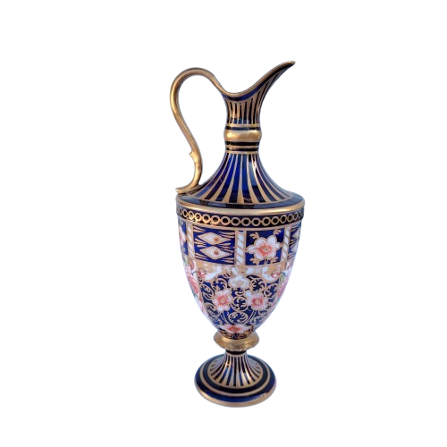 Royal Crown Derby ewer jug decorated in 22K Gold Imari pattern