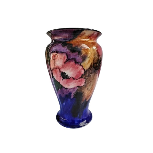 Stunning H and K Tunstall Hand Painted Viola Large Vase