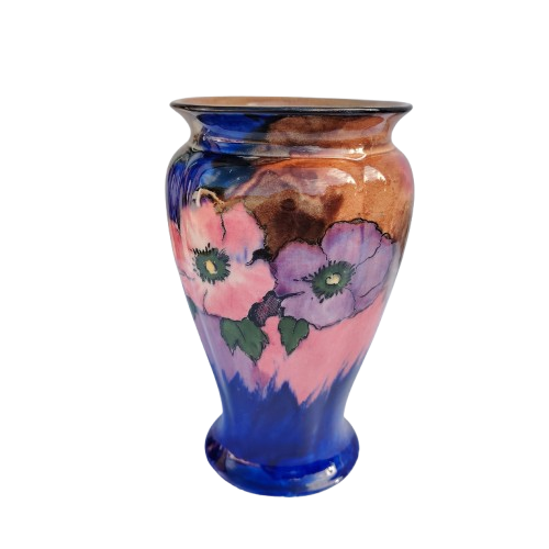 Stunning H and K Tunstall Hand Painted Viola Large Vase