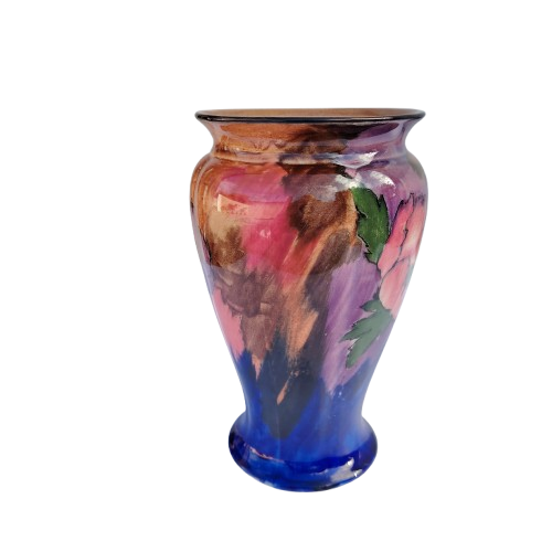 Stunning H and K Tunstall Hand Painted Viola Large Vase