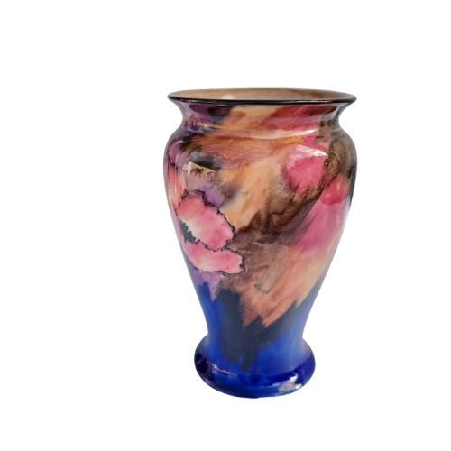 Stunning H and K Tunstall Hand Painted Viola Large Vase