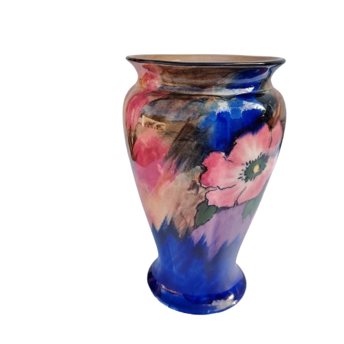 Stunning H and K Tunstall Hand Painted Viola Large Vase