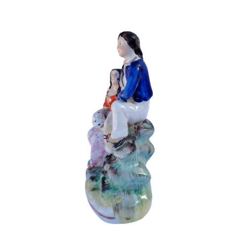 Mid 19th Century Staffordshire Figure of Lady and Gentleman