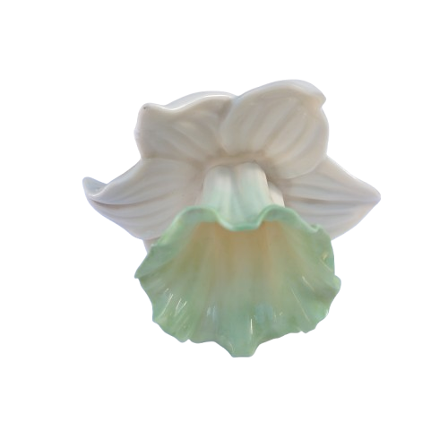 Antique Worcester China Works Candle Holder Shape Of Flower