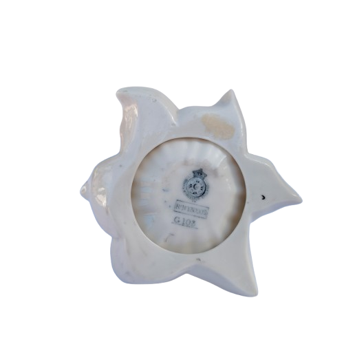 Antique Worcester China Works Candle Holder Shape Of Flower