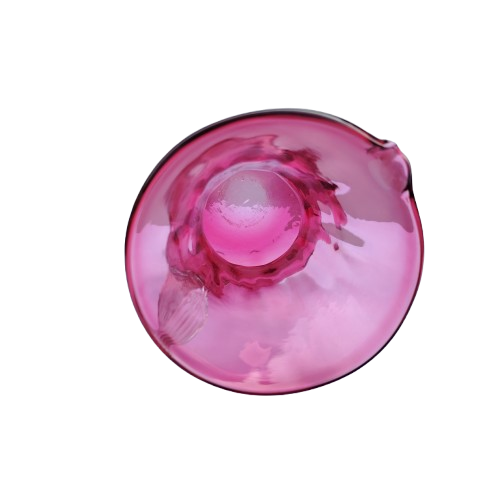 Beautiful Hand Blown Cranberry Art Glass Pitcher