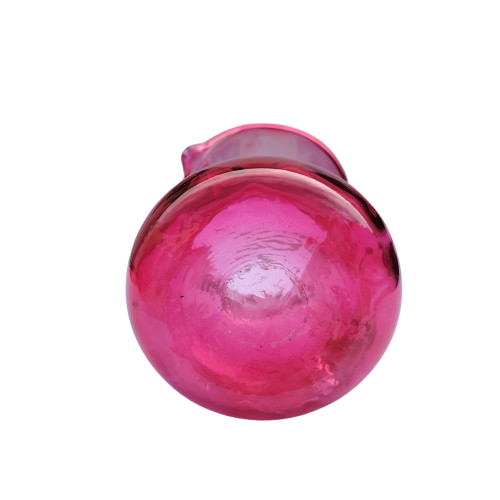 Beautiful Hand Blown Cranberry Art Glass Pitcher