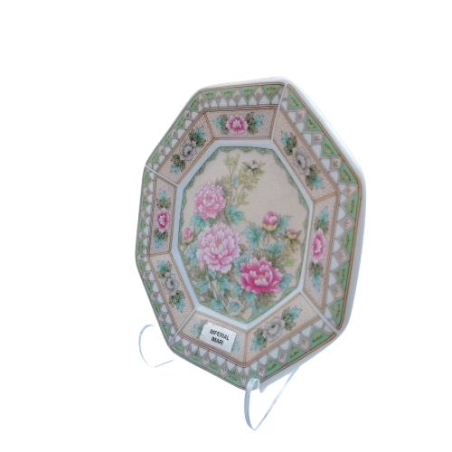 Vintage Japan Imperial  Imari Ware  Porcelain Plate - Peacock #