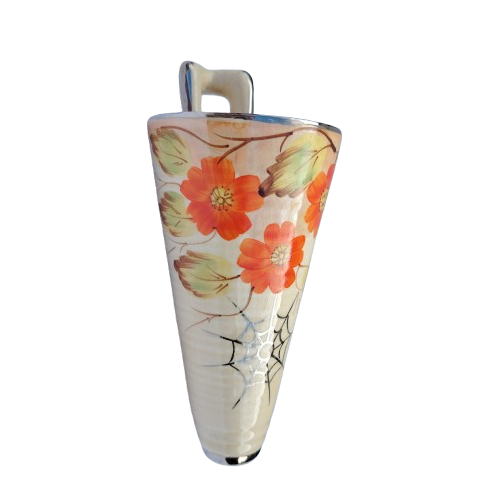 Art Deco Arthur Wood Orange flowers wall flower pocket