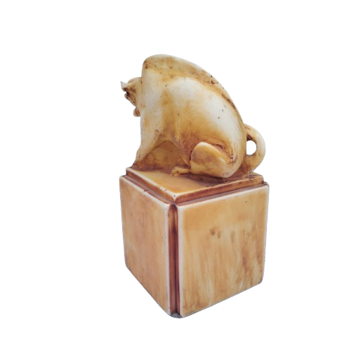 St Warthog Kurt Lossgott Werthog sculpture paperweight