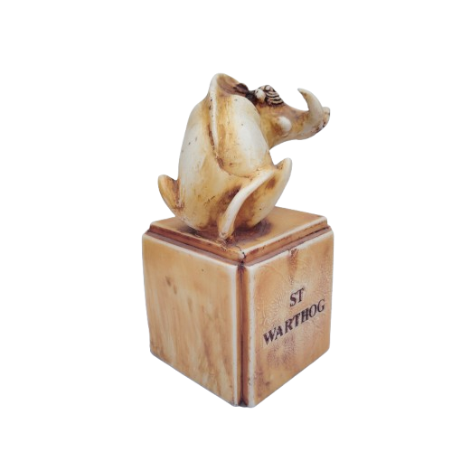 St Warthog Kurt Lossgott Werthog sculpture paperweight