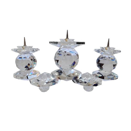 Swarovski Silver Crystal ` Large Candleholder ` No 115 Stunning Retired