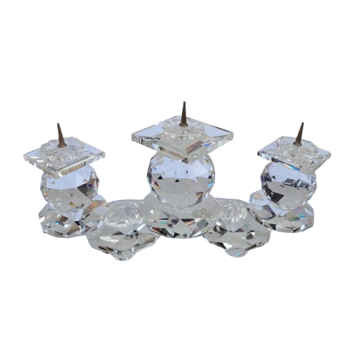 Swarovski Silver Crystal ` Large Candleholder ` No 115 Stunning Retired