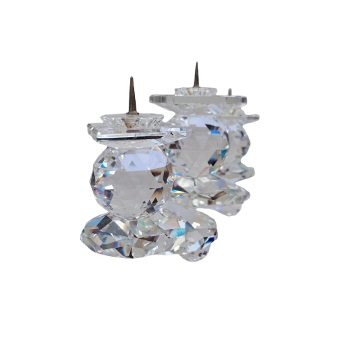 Swarovski Silver Crystal ` Large Candleholder ` No 115 Stunning Retired