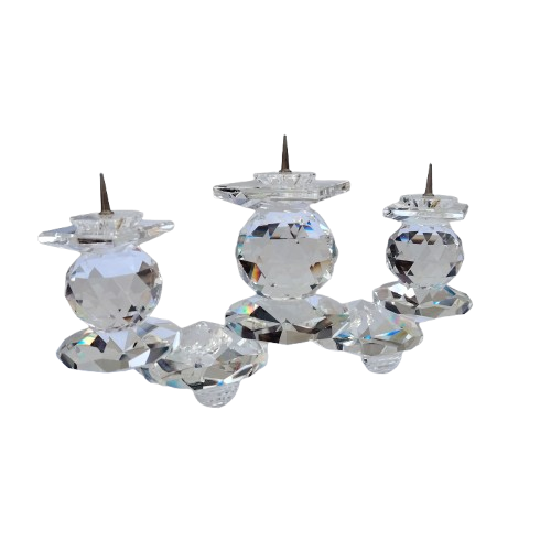 Swarovski Silver Crystal ` Large Candleholder ` No 115 Stunning Retired