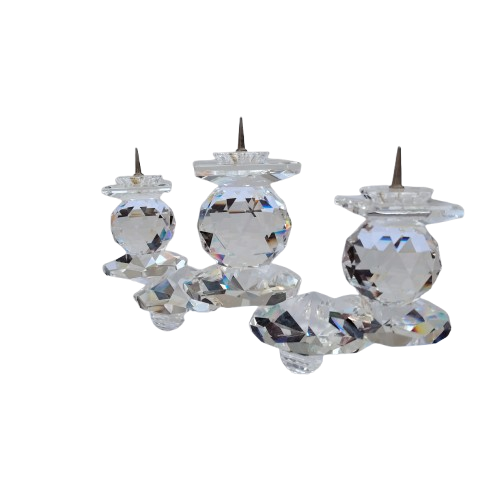 Swarovski Silver Crystal ` Large Candleholder ` No 115 Stunning Retired