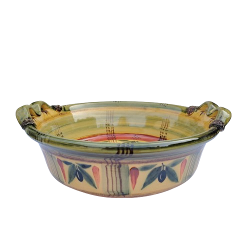 Barocco Valbonne Fait Main Serving Bowl  French Bowls  Serving Dish  Pottery