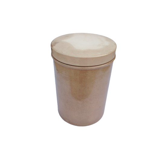 Vintage Large Salt Glazed Stone wear Lidded Pot