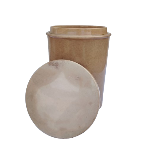 Vintage Large Salt Glazed Stone wear Lidded Pot