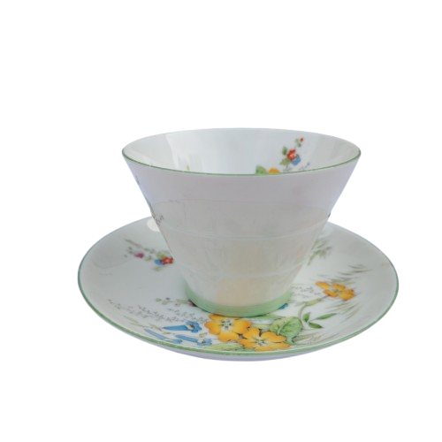 Paragon Art Deco Primrose, Cup Saucer and Plate Trio
