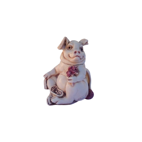 Harmony Kingdom Pig Hog Fragonard Treasure Chest