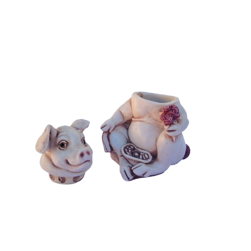 Harmony Kingdom Pig Hog Fragonard Treasure Chest