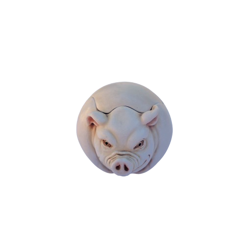 Roly Poly Curly Pig Trinket Jest Box Harmony Kingdom
