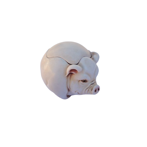Roly Poly Curly Pig Trinket Jest Box Harmony Kingdom