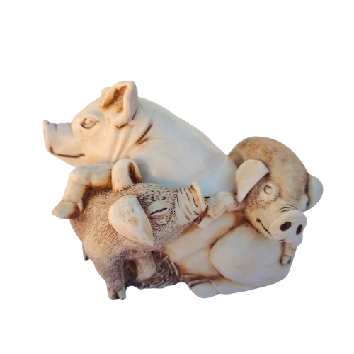 Harmony Kingdom Pig Hog Pen Pals Treasure Chest