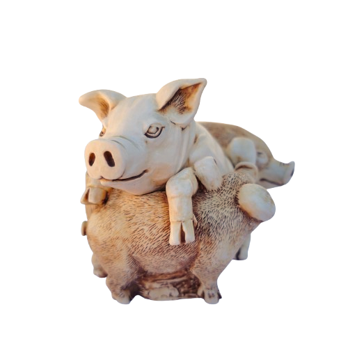 Harmony Kingdom Pig Hog Pen Pals Treasure Chest