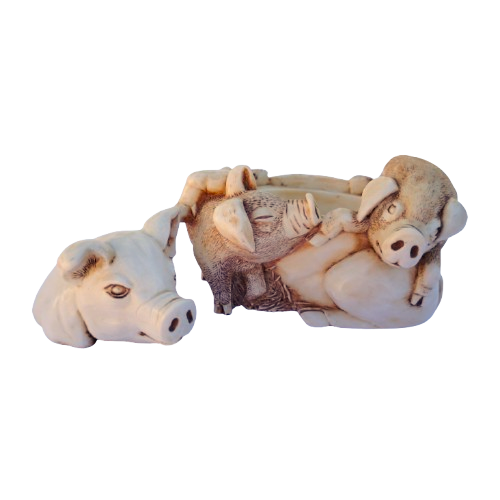 Harmony Kingdom Pig Hog Pen Pals Treasure Chest