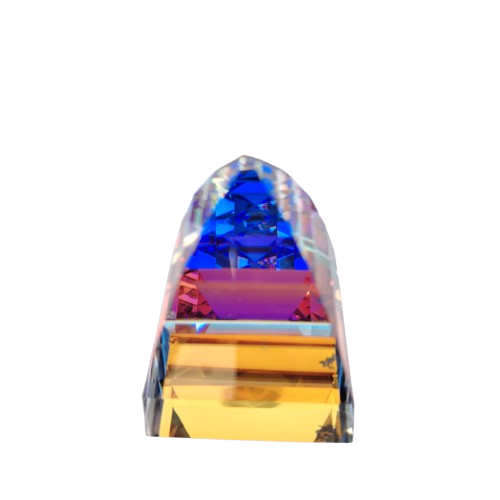 Swarovski Large Pyramid Paperweight Vitrail