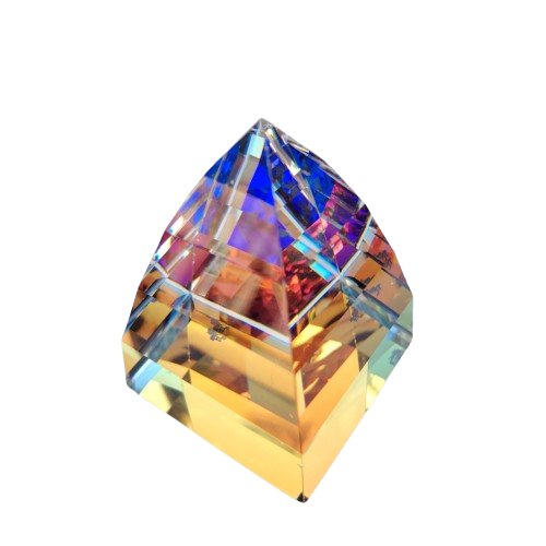 Swarovski Large Pyramid Paperweight Vitrail