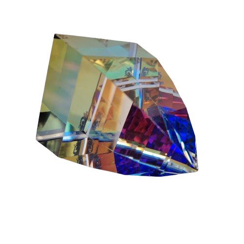 Swarovski Large Pyramid Paperweight Vitrail