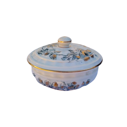 Large Antique Staffordshire Porcelain Soap Dish
