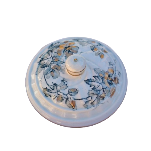 Large Antique Staffordshire Porcelain Soap Dish