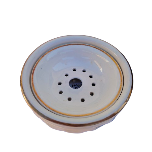 Large Antique Staffordshire Porcelain Soap Dish