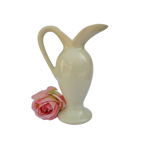 Large Vintage Yellow Jug Pitcher