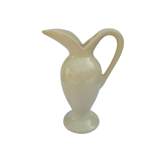 Large Vintage Yellow Jug Pitcher