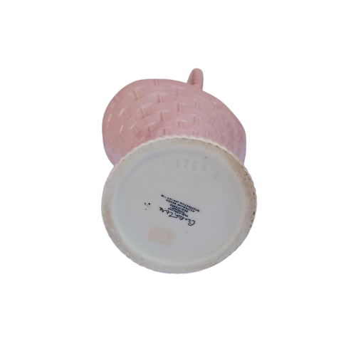 Carlton Ware Pink Wicker Handled Basket