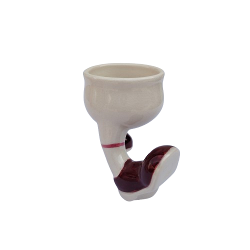 Carlton Ware Walking Ware Running Man Egg Cup with Brown Shoes