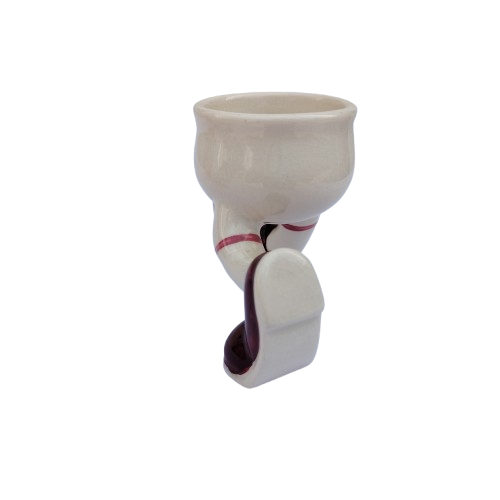 Carlton Ware Walking Ware Running Man Egg Cup with Brown Shoes