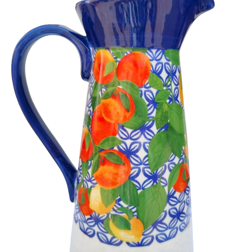 Huge Maxwell & Williams Positano pitcher jug Oranges and Lemons