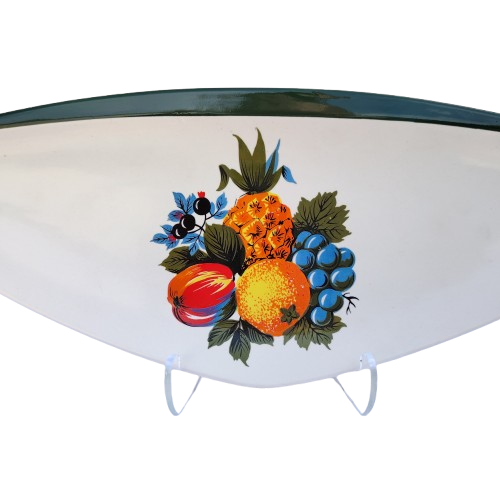 Carlton Ware Large triform sandwich plate tropical fruit
