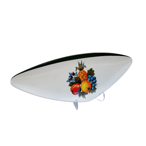 Carlton Ware Large triform sandwich plate tropical fruit