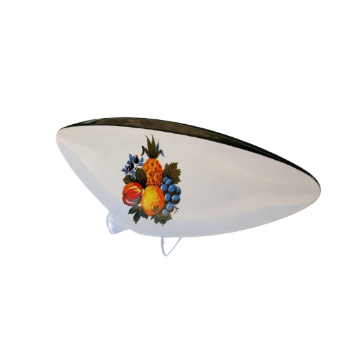 Carlton Ware Large triform sandwich plate tropical fruit