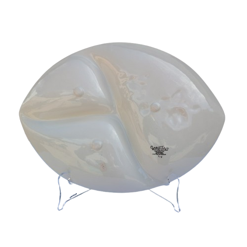 Carlton Ware 3 section divided Magnolia footed serving dish