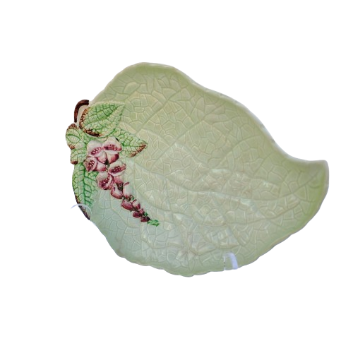 Carlton Wear Green Foxglove Leaf Dish Australian Design